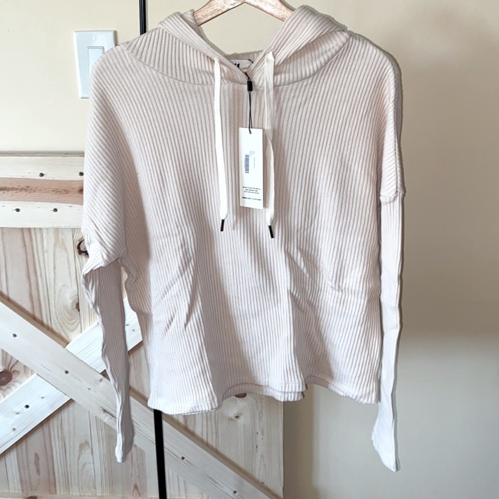 Bari Rib Drawstring Hoodie In Ecru
LETT - Picture 6 of 7